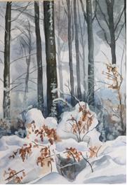 AquarellSchneewald1